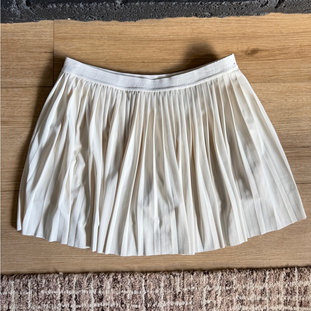 Prince White Pleated Tennis Skort